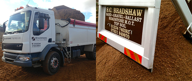 One of our trucks making a delivery